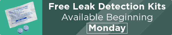 Free Leak Detection Kits Available Beginning Monday 