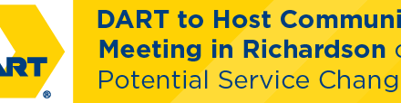 DART to Host Community Meeting in Richardson on Potential Service Changes 