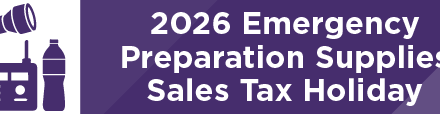 2026 Emergency Preparation Supplies Sales Tax Holiday 
