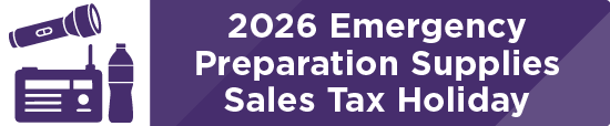 2026 Emergency Preparation Supplies Sales Tax Holiday 