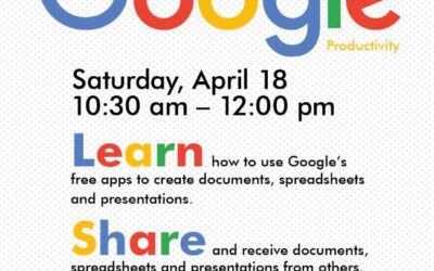 “Google Productivity: Docs, Sheets, and Slides” Tomorrow