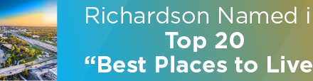 Richardson Named in Top 20 “Best Places to Live”