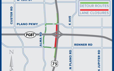 Temporary Closure Near US 75/Plano Parkway as Silver Line Project Cleans Up