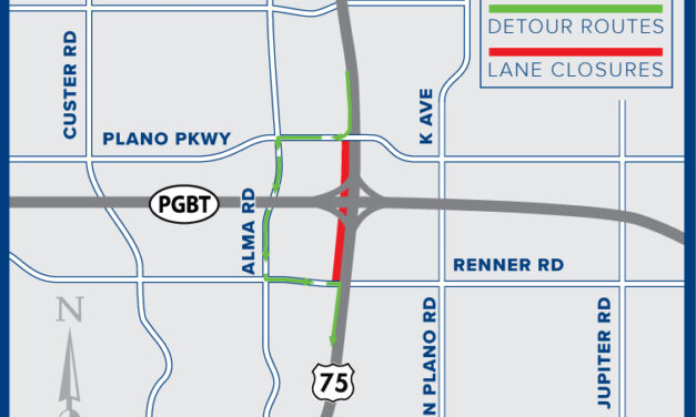 Temporary Closure Near US 75/Plano Parkway as Silver Line Project Cleans Up
