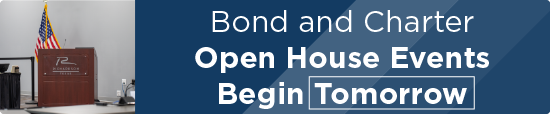Bond and Charter Open House Events Begin Tomorrow 