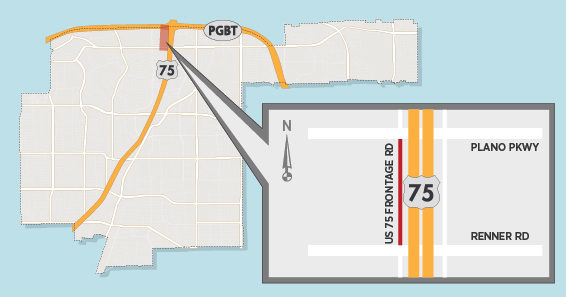 Temporary Closure Saturday Night, Sunday Morning Near US 75/Plano Parkway 