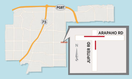 Arapaho Road Lane Closure at Jupiter Road