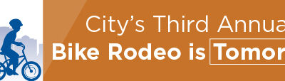 City’s Third Annual Bike Rodeo is Tomorrow