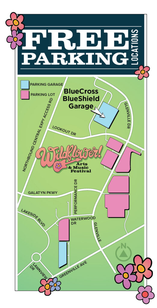 Wildflower parking map