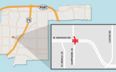 Expect Lane Closures at Arapaho/Hampshire Intersection for Traffic Signal Work 