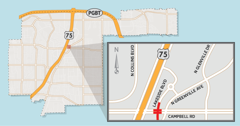 Lane, Street Closures Near Campbell Road/Lakeside Affects Access to Eastside Development