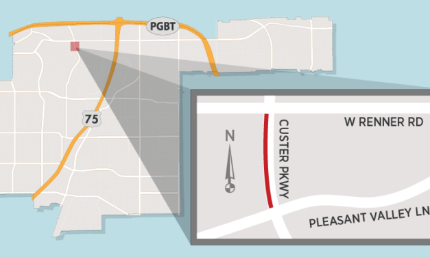 Southbound Custer Parkway Construction Project Near Renner Road Begins Monday 