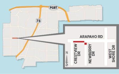 Lane Closures, Detours Expected at Arapaho Road/Newberry Drive Area