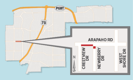 Lane Closures, Detours Expected at Arapaho Road/Newberry Drive Area 