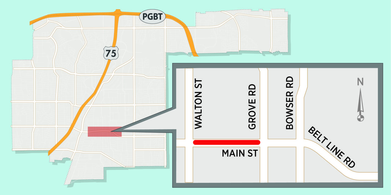 Lane Closures Expected on Main Street 