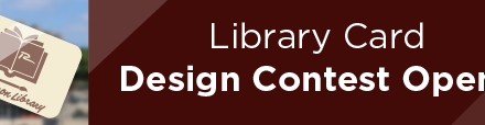 Library Card Design Contests Open