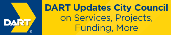 DART Updates City Council on Services, Projects, Funding, More 
