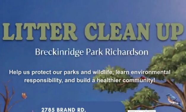 Litter Cleanup July 18 at Breckinridge Park 