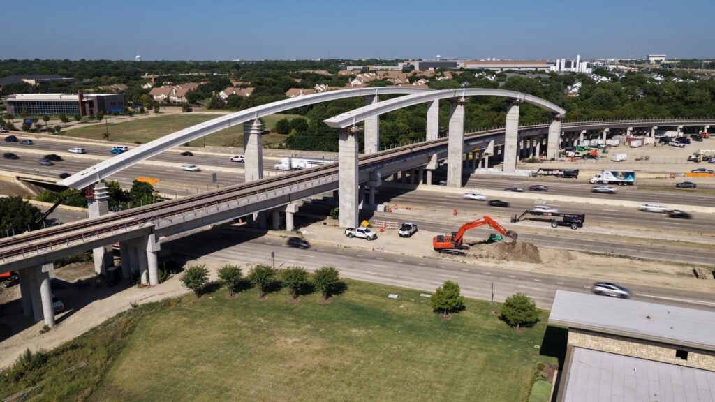 Silver Line Bridge arches over US 75