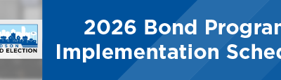 2026 Bond Program Implementation Schedule