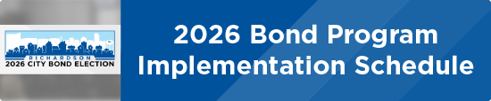 2026 Bond Program Implementation Schedule 