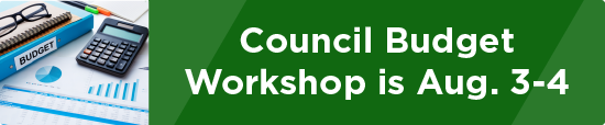 Council Budget Workshop is Aug. 3-4 