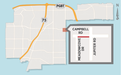 Fiber Optic Work Closes Lane at Campbell and Jupiter