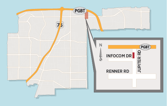 Jupiter Road Lane Closures South of Bush Turnpike 