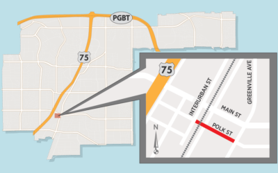 Polk Street Open to Eastbound Traffic Only in Parts of Downtown