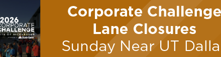 Corporate Challenge Lane Closures Sunday Near UT Dallas 