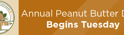 Annual Peanut Butter Drive Begins Tuesday