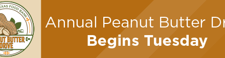 Annual Peanut Butter Drive Begins Tuesday