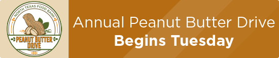 Annual Peanut Butter Drive Begins Tuesday