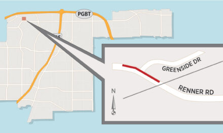 Sidewalk Construction Taking Place at Renner Road and Greenside Drive 