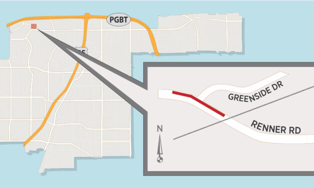 Sidewalk Construction Taking Place at Renner Road and Greenside Drive 