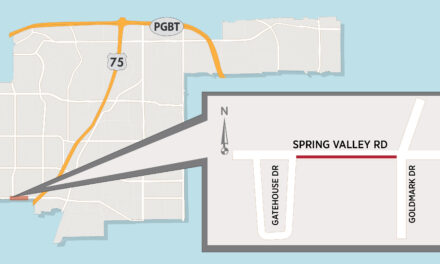 Concrete Repairs to Close Lane of Eastbound Spring Valley Drive at Goldmark Drive 