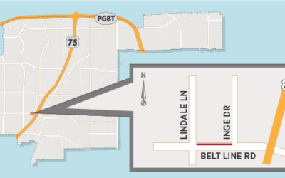 Lane Closure on Belt Line Road in The CORE District