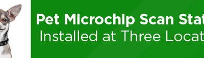Pet Microchip Scan Stations Installed at Three Locations