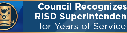 Council Recognizes RISD Superintendent for Years of Service