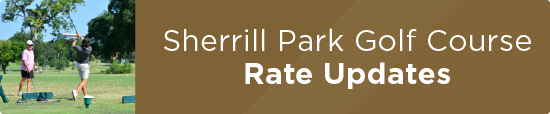 Sherrill Park Golf Course Rate Updates