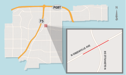 Light Installation Leads to Lane Closure on Greenville Avenue at Glenville Drive 