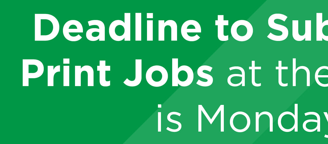 Deadline to Submit 3D Print Jobs at the Library is Monday 