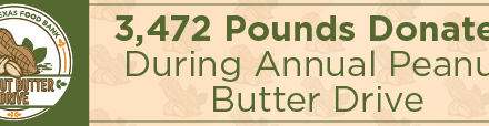 3,472 pounds donated during Annual Peanut Butter Drive 