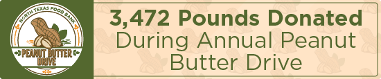 3,472 pounds donated during Annual Peanut Butter Drive 
