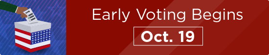 Early Voting Begins Oct. 19  