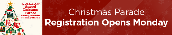 Christmas Parade Registration Opens Monday 