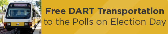 Free DART Transportation to the Polls on Election Day 